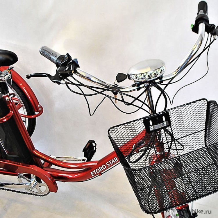 Электровелосипед трехколесный взрослый Etoro Turino 350 фото6